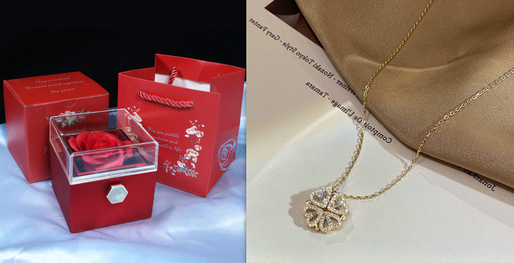 Magnetic Folding Heart Shaped Neclace